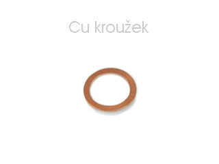 CU kroužek 8x12x1,5mm