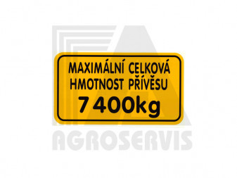 Hmot.přív. 7400 kg