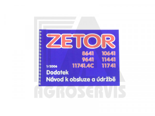 Návod dodatek - Z 8641-11741  CZ