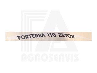 Nápis Zetor Forterra 110 pravý M13