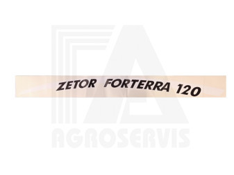 Nápis Zetor Forterra 120 levý M13