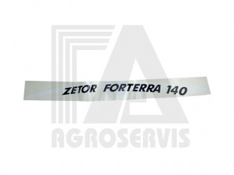 Nápis Zetor Forterra 140 Levý