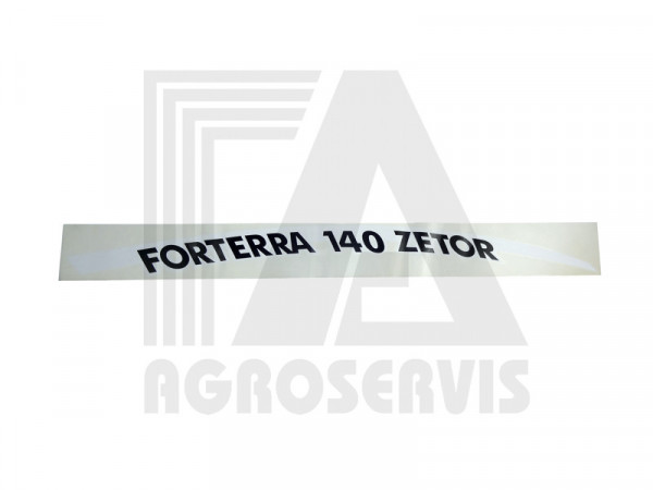 Nápis Zetor Forterra 140  Pravý