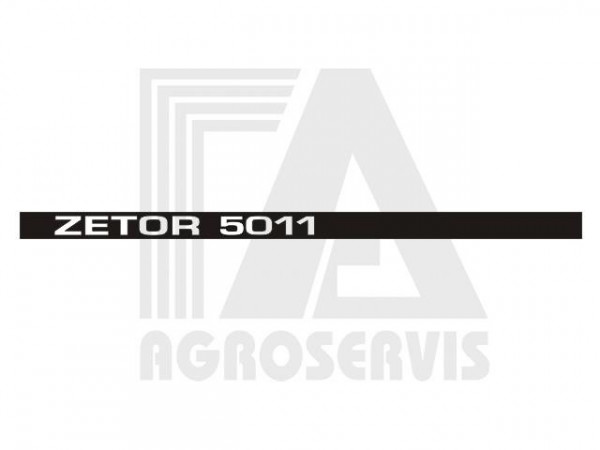 Nápis boční ZETOR 5011 - levý