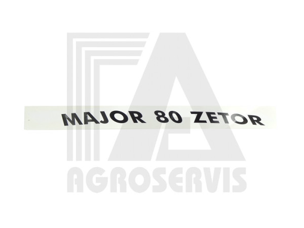 Nápis boční Major 80 - pravý