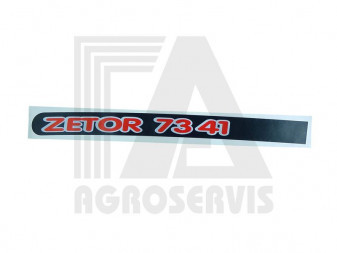 Nápis boční Zetor 7341 Levý