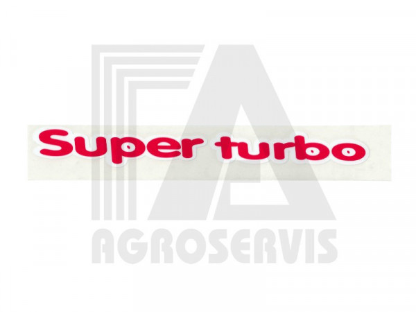 Nápis boční Super turbo P