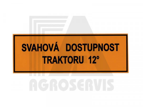 Štítek svahové dostupnosti