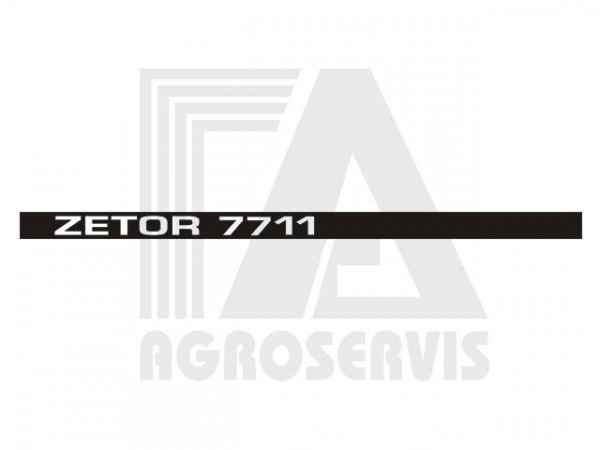 Nápis boční ZETOR 7711 Levý