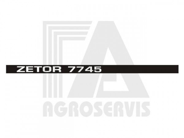 Nápis boční ZETOR 7745 Levý