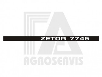 Nápis boční ZETOR 7745 Pravý