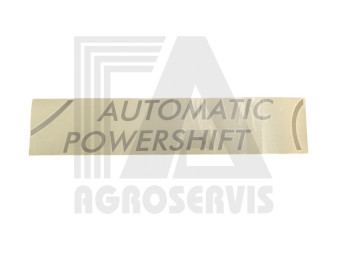 Štítek Automatic Powershift - levý