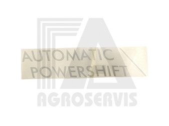Štítek Automatic Powershift - pravý