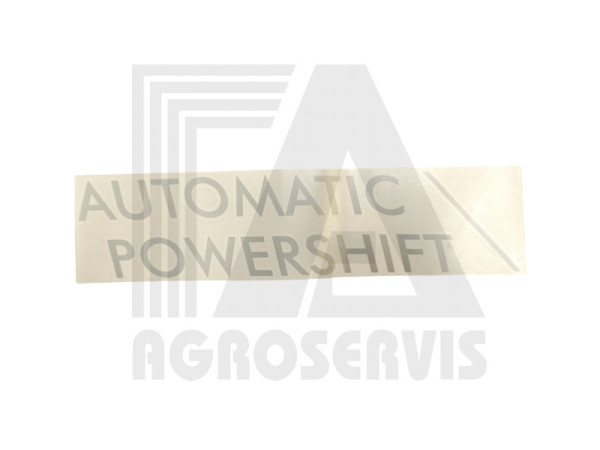 Štítek Automatic Powershift - pravý