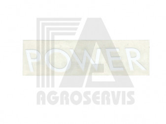 Nápis POWER pravý