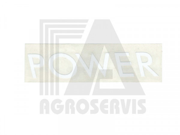 Nápis POWER pravý