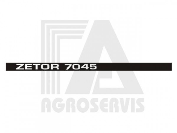 Nápis boční ZETOR 7045 Levý