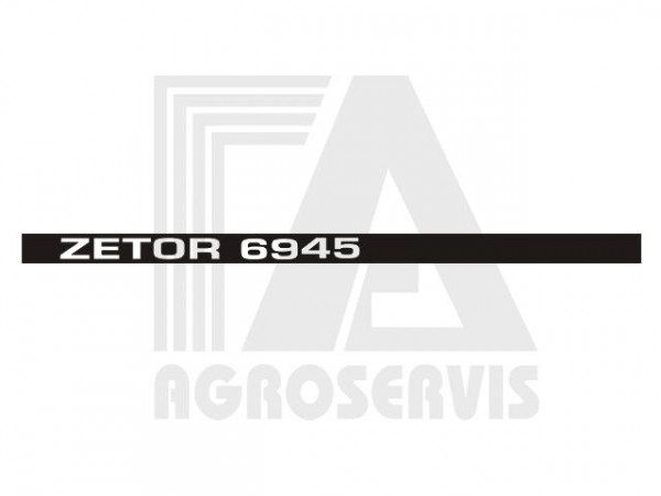 Nápis boční ZETOR 6945 Levý