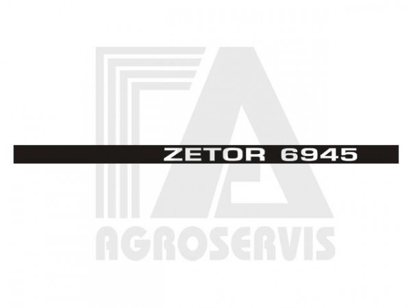 Nápis boční ZETOR 6945 Pravý