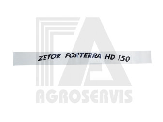Nápis ZETOR FORTERRA HD 150 levá