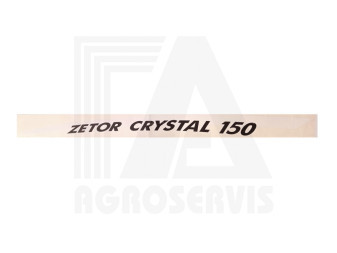 Nápis ZETOR CRYSTAL 150 levý