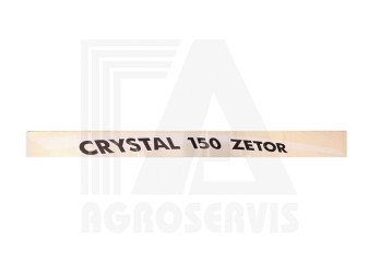 Nápis ZETOR CRYSTAL 150 pravý