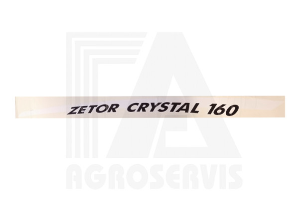 Nápis ZETOR CRYSTAL 160 levý