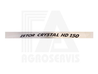 Nápis ZETOR CRYSTAL HD 150 levý