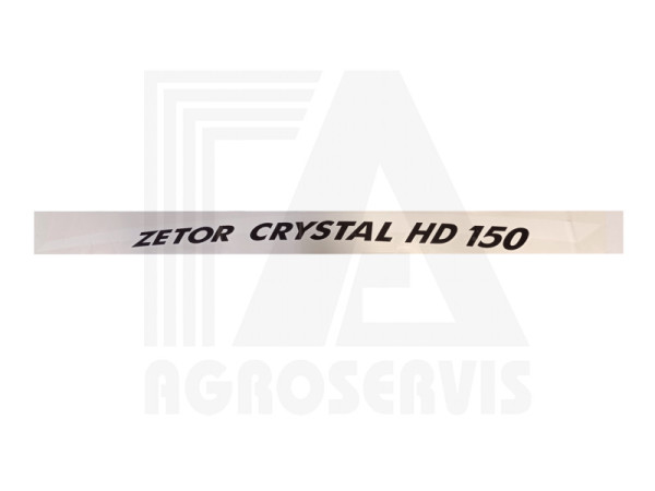Nápis ZETOR CRYSTAL HD 150 levý