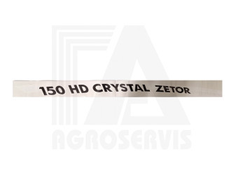 Nápis ZETOR CRYSTAL HD 150 pravý