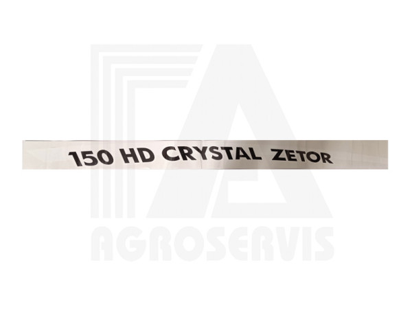 Nápis ZETOR CRYSTAL HD 150 pravý